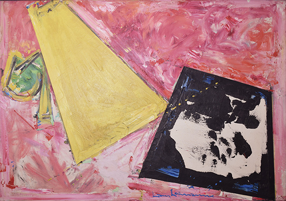 &lt;i&gt;Magenta, Yellow and Black&lt;/i&gt;, 1950 &lt;br/&gt;Oil on canvas &nbsp; &nbsp 42 x 60 inches 106.7 x 152.4 cms