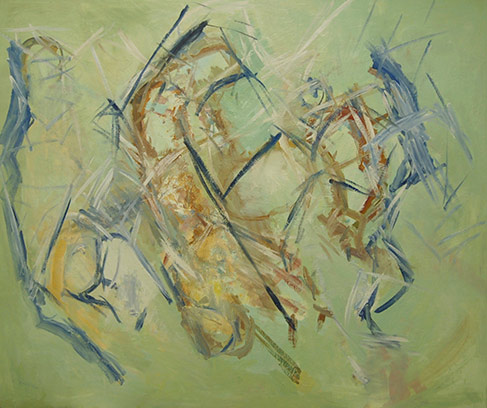 &lt;i&gt;Hybrid&lt;/i&gt;, 2002–2003&lt;br /&gt; Oil on canvas &nbsp;&nbsp; 60 x 72 inches 152.4 x 182.9 cm &nbsp;&nbsp; Signed, titled and dated on reverse