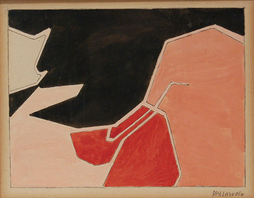 &lt;i&gt;Untitled&lt;/i&gt;, no date &nbsp;&nbsp;&nbsp;&nbsp; Pen, graphite, and gouache on paper &nbsp;&nbsp;&nbsp;&nbsp;4 3/8 x 5 3/4 inches 11.1 x 14.6 cm &lt;br /&gt; Signed 'PALAZUELO' lower right and signed, dated, and inscribed 'To Lil Syd and Budd Madrid / P Palazuelo 1965' on verso